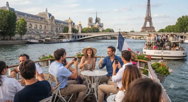 Découvrez le charme du bateau à paris en croisière sur la Seine